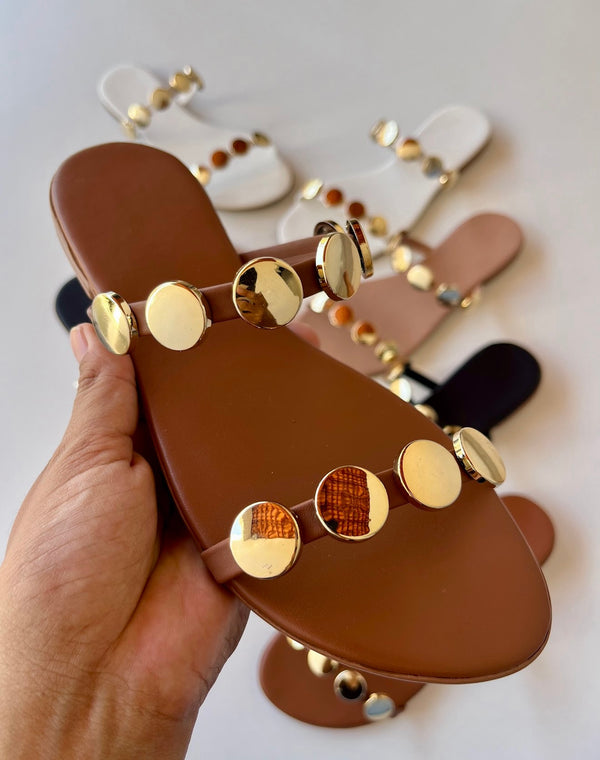 Rasteirinha Zara Caramelo