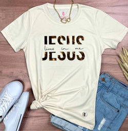 Camiseta Feminina Off White Jesus Lives in